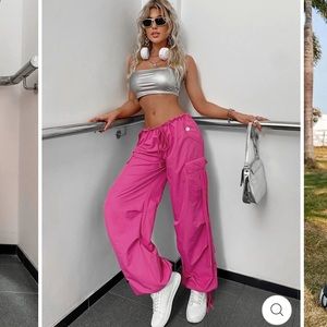 💖 Rewash Parachute pants. Hot Pink! NWT! Size XL